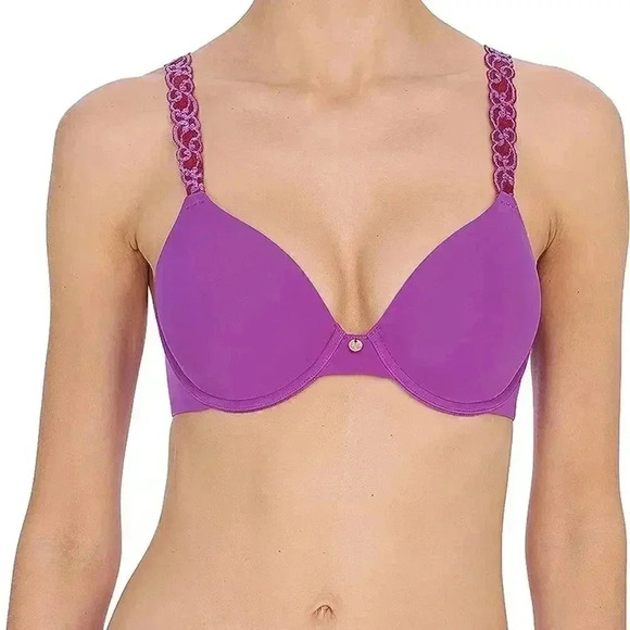 NWT Natori Womens Pure Luxe Custom  Coverage Contour Bra 32DD - Picture 1 of 4